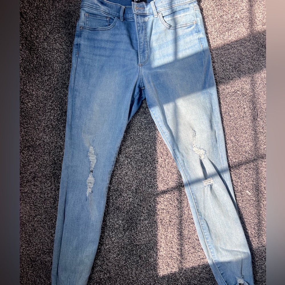 Light denim washed express jeans